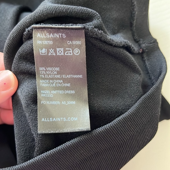 AllSaints Hazel Knitted Bandage Dress - Picture 7 of 7